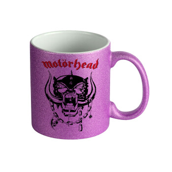 motorhead, Κούπα Μωβ Glitter που γυαλίζει, κεραμική, 330ml