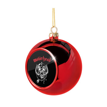 motorhead, Χριστουγεννιάτικη μπάλα δένδρου Κόκκινη 8cm