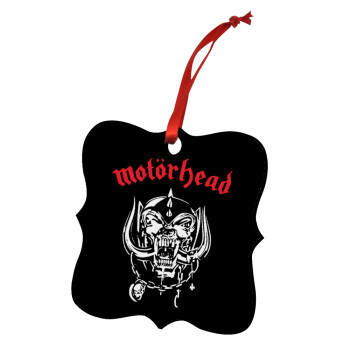 motorhead, Στολίδι Χριστουγεννιάτικο στολίδι polygon ξύλινο 7.5cm