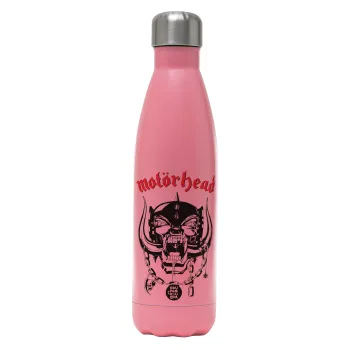motorhead, Metal mug thermos Pink Mat (Stainless steel), double wall, 500ml