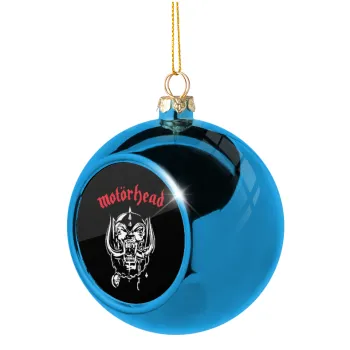 motorhead, Blue Christmas tree ball ornament 8cm
