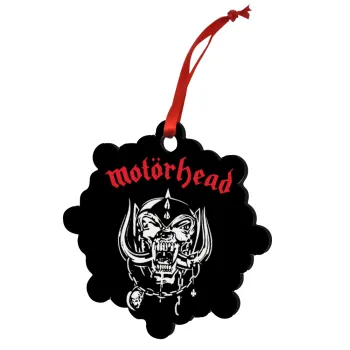 motorhead, Christmas ornament snowflake wooden 7.5cm