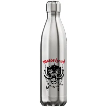 motorhead, Μεταλλικό παγούρι θερμός Inox (Stainless steel), διπλού τοιχώματος, 750ml