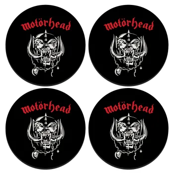 motorhead, SET of 4 round wooden coasters (9cm)