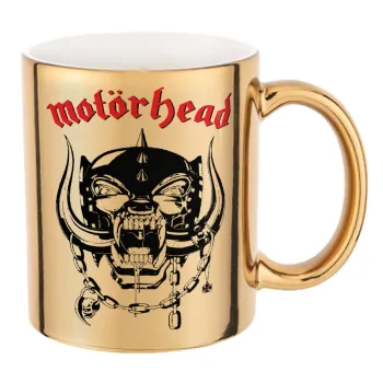 motorhead, Mug ceramic, gold mirror, 330ml