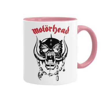 motorhead, Κούπα χρωματιστή ροζ, κεραμική, 330ml