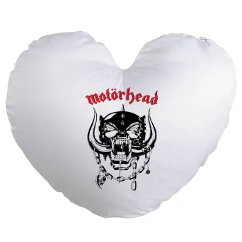 motorhead, Μαξιλάρι καναπέ καρδιά 40x40cm περιέχεται το  γέμισμα