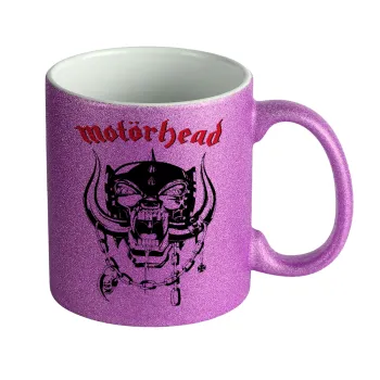motorhead, Κούπα Μωβ Glitter που γυαλίζει, κεραμική, 330ml
