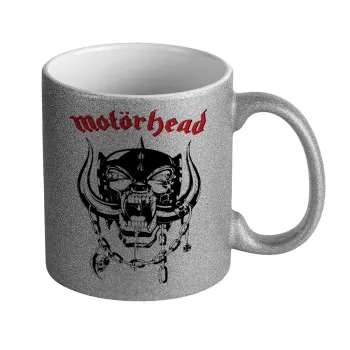 motorhead, Κούπα Ασημένια Glitter που γυαλίζει, κεραμική, 330ml