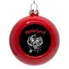 Red Christmas tree ornament bauble 8cm