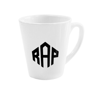 RAP, Κούπα κωνική Latte Λευκή, κεραμική, 300ml