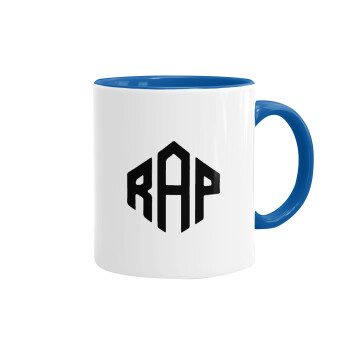 RAP, Mug colored blue, ceramic, 330ml