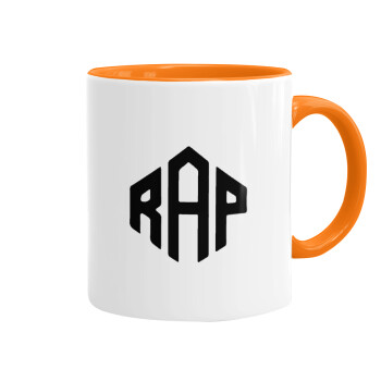 RAP, Mug colored orange, ceramic, 330ml