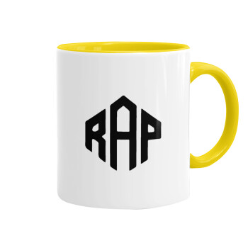 RAP, Mug colored yellow, ceramic, 330ml