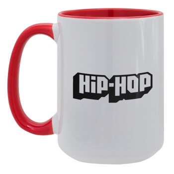 hiphop, Κούπα Mega 15oz, κεραμική Κόκκινη, 450ml