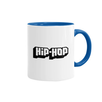 hiphop, Κούπα χρωματιστή μπλε, κεραμική, 330ml