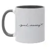 Mug colored grey, ceramic, 330ml