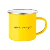Κούπα Μεταλλική εμαγιέ Κίτρινη 360ml