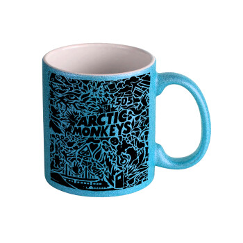 Arctic Monkeys, Κούπα Σιέλ Glitter που γυαλίζει, κεραμική, 330ml