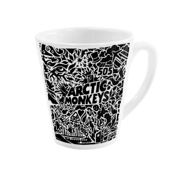 Arctic Monkeys, Κούπα κωνική Latte Λευκή, κεραμική, 300ml