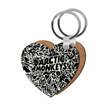 Arctic Monkeys, Μπρελόκ Ξύλινο καρδιά MDF