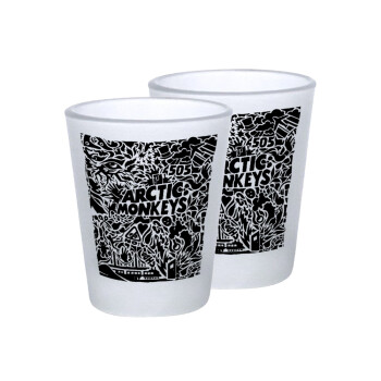 Arctic Monkeys, Σφηνοπότηρα γυάλινα 45ml του πάγου (2 τεμάχια)