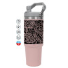 Pink color, 890ml (30oz) stainless Steel Tumbler with Handle
