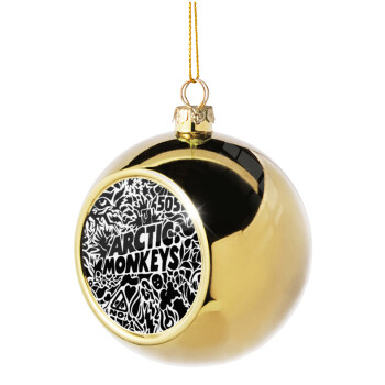 Arctic Monkeys, Χριστουγεννιάτικη μπάλα δένδρου Χρυσή 8cm