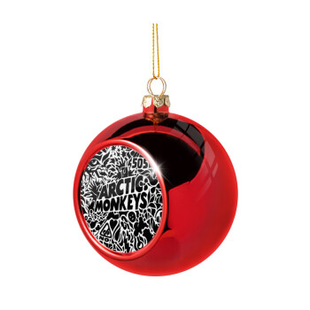 Arctic Monkeys, Χριστουγεννιάτικη μπάλα δένδρου Κόκκινη 8cm