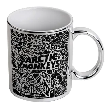 Arctic Monkeys, Κούπα κεραμική, ασημένια καθρέπτης, 330ml