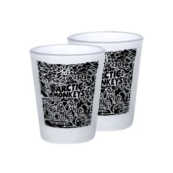 Arctic Monkeys, Σφηνοπότηρα γυάλινα 45ml του πάγου (2 τεμάχια)