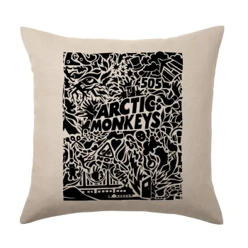 Arctic Monkeys, Μαξιλάρι καναπέ ΛΙΝΟ 40x40cm περιέχεται το  γέμισμα