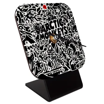 Arctic Monkeys, Επιτραπέζιο ρολόι ξύλινο με δείκτες (10cm)