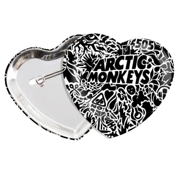 Arctic Monkeys, Κονκάρδα παραμάνα καρδιά (57x52mm)