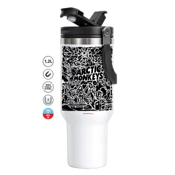 Arctic Monkeys, Mega Stainless steel Tumbler with lid, double wall 1,2L