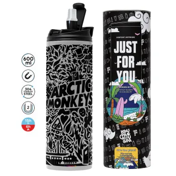 Arctic Monkeys, Tumbler stainless steel GREY 600ml