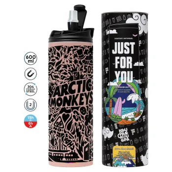 Arctic Monkeys, Tumbler stainless steel PINK 600ml