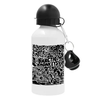 Arctic Monkeys, Μεταλλικό παγούρι νερού, Λευκό, αλουμινίου 500ml