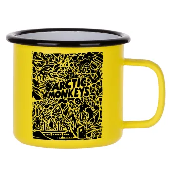 Arctic Monkeys, Metallic enamel MATT Yellow cup 360ml