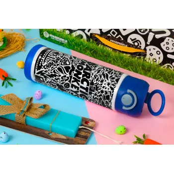 Arctic Monkeys, Easter candle, Childrens hot water bottle, stainless steel, with safety straw, BLUE (500ml)