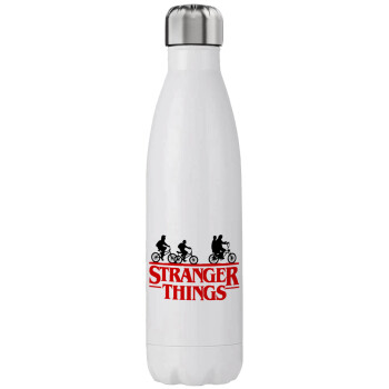 Stranger Things red, Μεταλλικό παγούρι θερμός (Stainless steel), διπλού τοιχώματος, 750ml