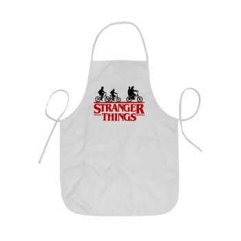 Stranger Things red, Ποδιά Σεφ ολόσωμη κοντή  Παιδική (44x62cm)