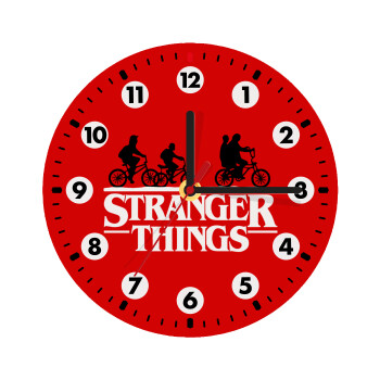 Stranger Things red, Wooden wall clock (20cm)