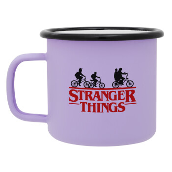 Stranger Things red, Κούπα Μεταλλική εμαγιέ ΜΑΤ Light Pastel Purple 360ml