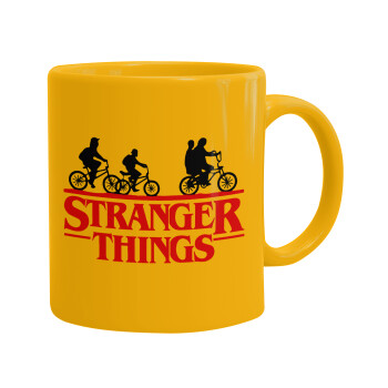 Stranger Things red, Κούπα, κεραμική κίτρινη, 330ml (1 τεμάχιο)