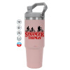 Pink color, 890ml (30oz) stainless Steel Tumbler with Handle