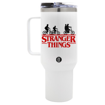 Stranger Things red, Mega Stainless steel Tumbler with lid, double wall 1,2L