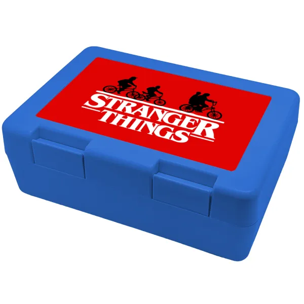 Stranger Things red — Παιδικό δοχείο κολατσιού ΜΠΛΕ 185x128x65mm (BPA free πλαστικό)