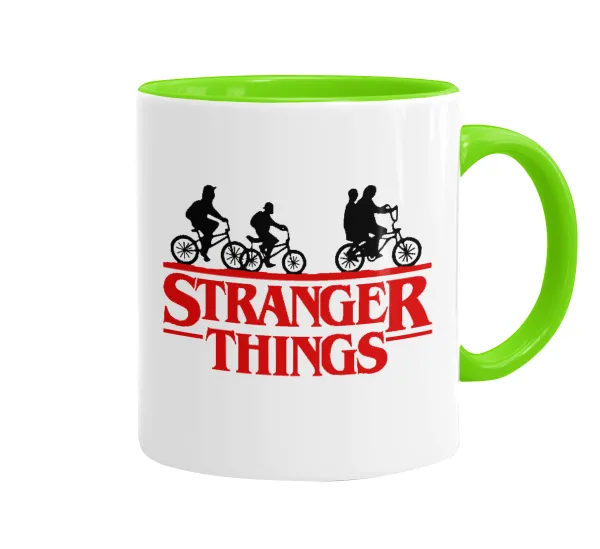 Stranger Things red — Mug colored light green, ceramic, 330ml