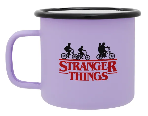 Stranger Things red — Κούπα Μεταλλική εμαγιέ ΜΑΤ Light Pastel Purple 360ml
